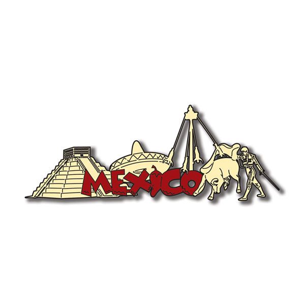 SC Mexico Word &amp; Background Laser Cut
