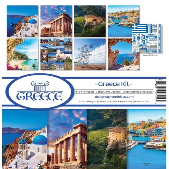 N Reminisce Collection Kit 12&quot; X12&quot; Greece