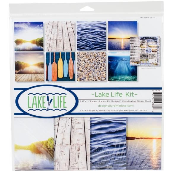 N Reminisce Collection Kit 12&quot; X12&quot; Lake Life
