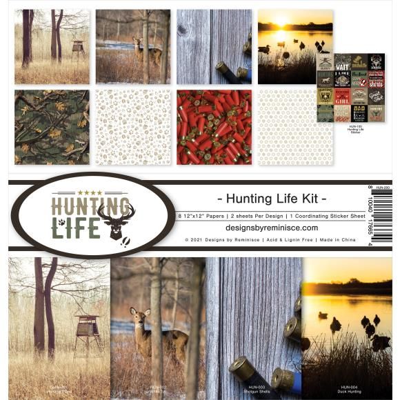 N Reminisce Collection Kit 12&quot; X12&quot; Hunting Life