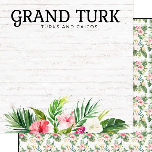 SC Grand Turk Vacay Double-Sided Paper 12 x 12