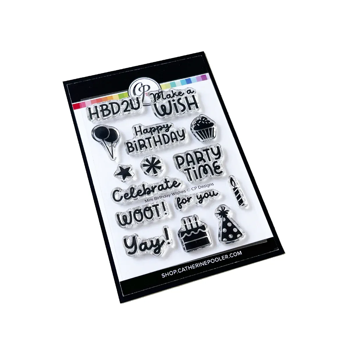 CP Catherine Pooler Mini Birthday Wishes Sentiments Stamp Set