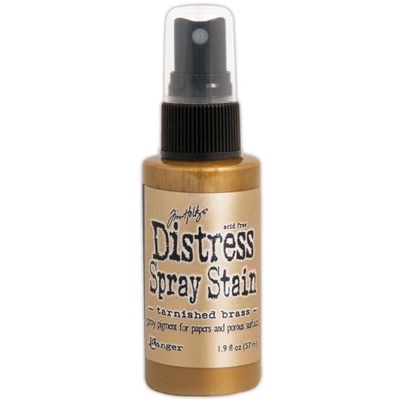 N Tim Holtz Distress Spray Stain 1.9oz Tarnished Brass