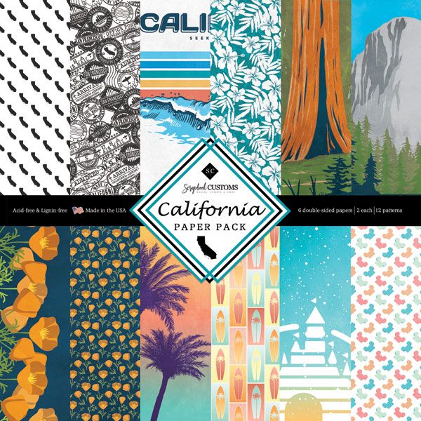 SC California Paper Pack 12&quot; X12&quot;