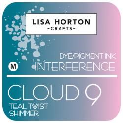 N Lisa Horton Cloud 9 Interference Ink Teal Twist Shimmer