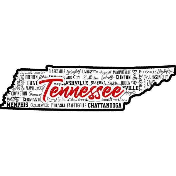 SC Tennessee State Sights Laser Cut