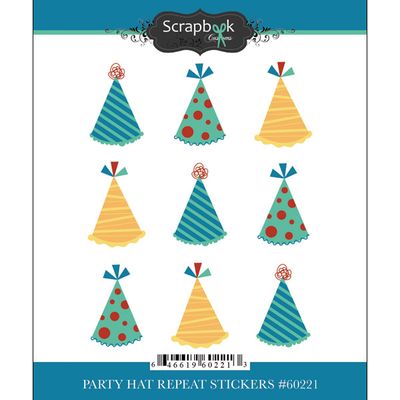 SC Party Hat Repeat Stickers