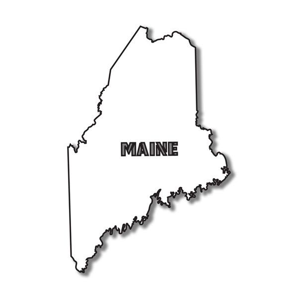 SC Maine State Shape