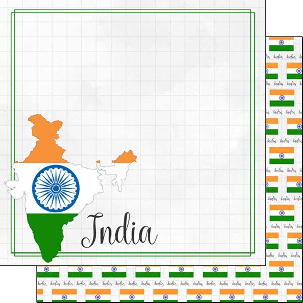 SC India Adventure Border Paper 12x12