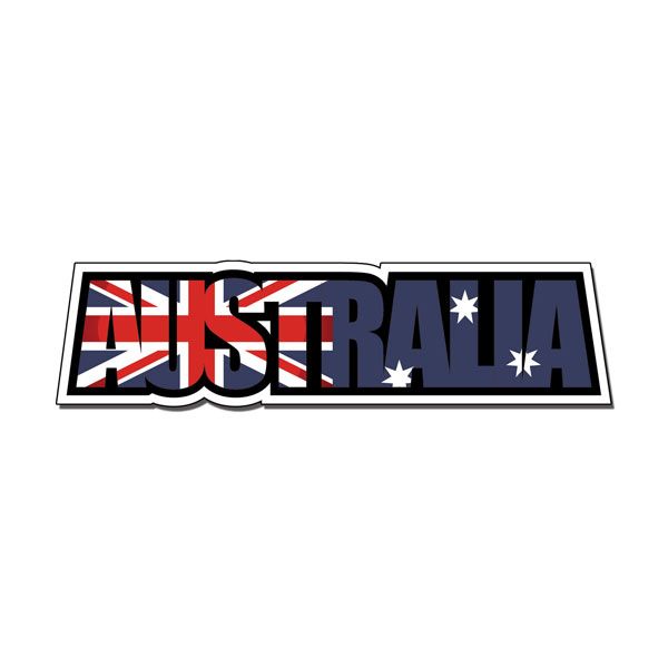 SC Australia Flag Word Laser Cut 