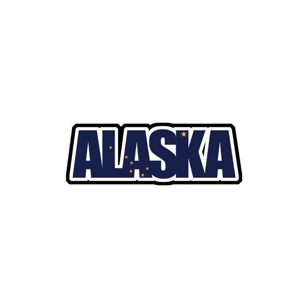 SC Alaska Flag Word Laser