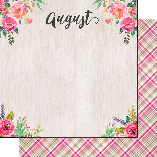 SC August Memories Double-Sided Paper 12x12
