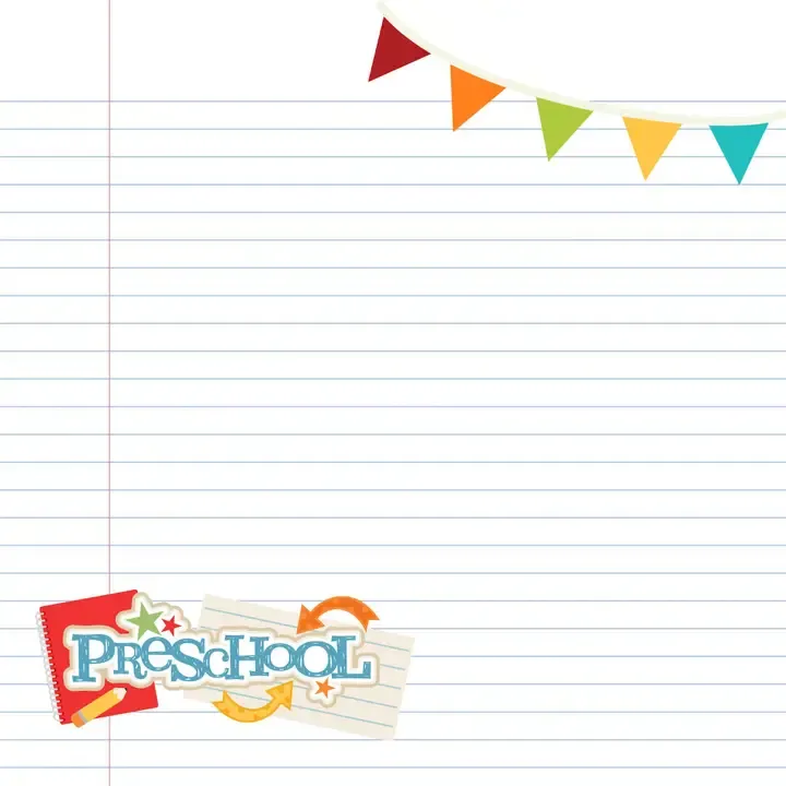 F SSC School Days Preschool 12x12 Paper