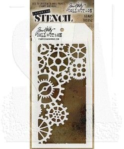 SA Tim Holtz Layering Stencil Gears