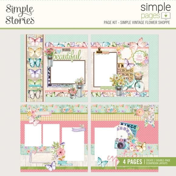 N Simple Stories Simole Pages Page Kit Simple Vintage Flower Shoppe
