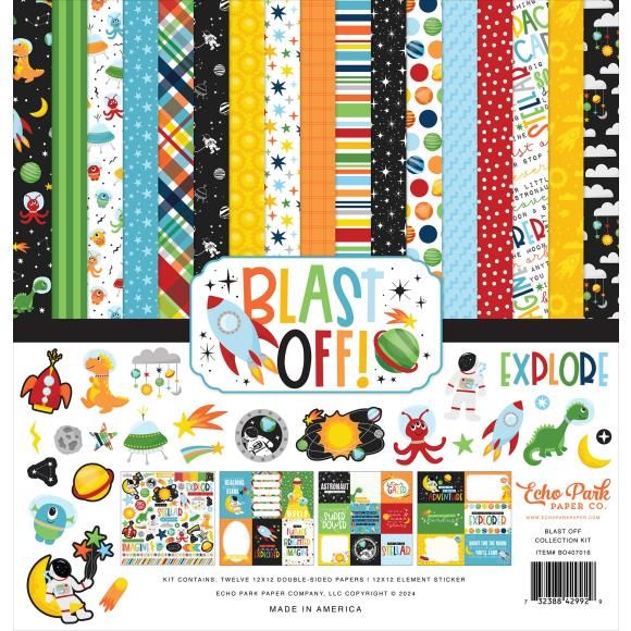 N Echo Park Collection Kit 12&quot; X12&quot; Blast Off