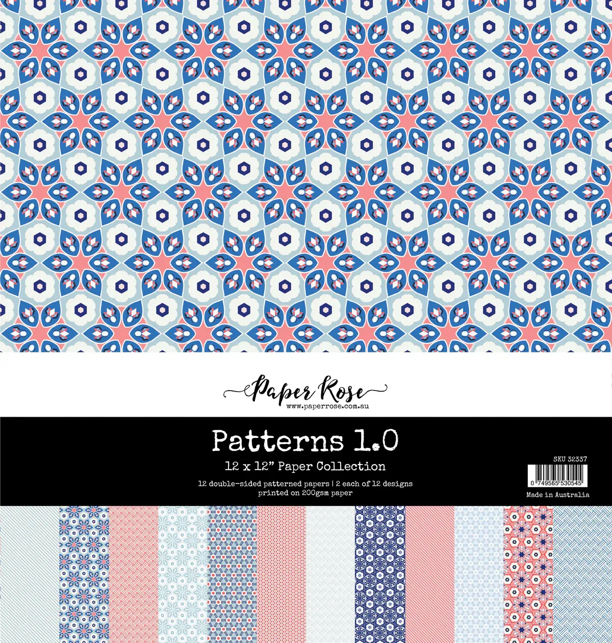 EC Paper Rose Patterns 1.0 12x12 Paper Collection