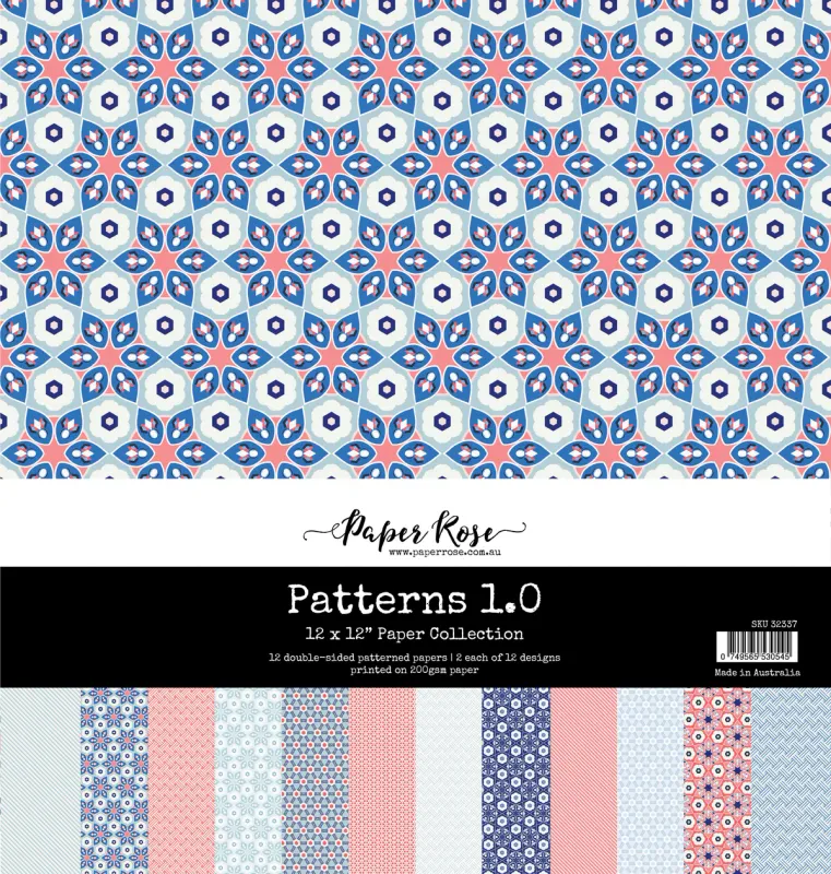 EC Paper Rose Patterns 1.0 12x12 Paper Collection