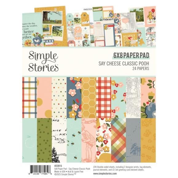 N Simple Stories Double-Sided Paper Pad Say Cheese Classic Poob