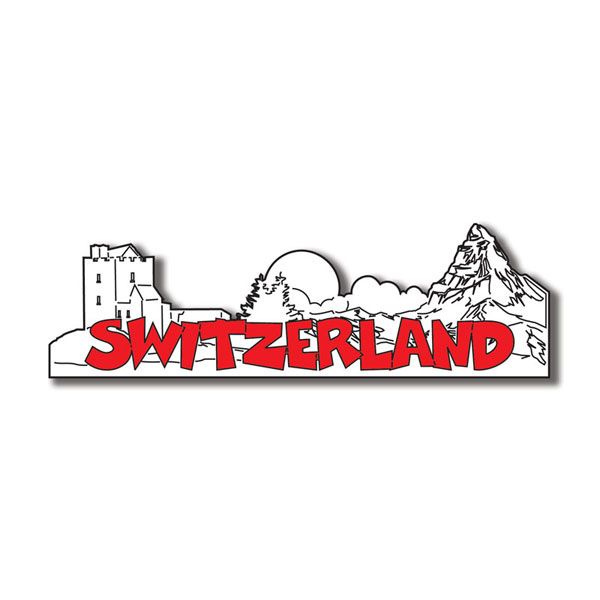 SC Switzerland Word &amp; Background Laser