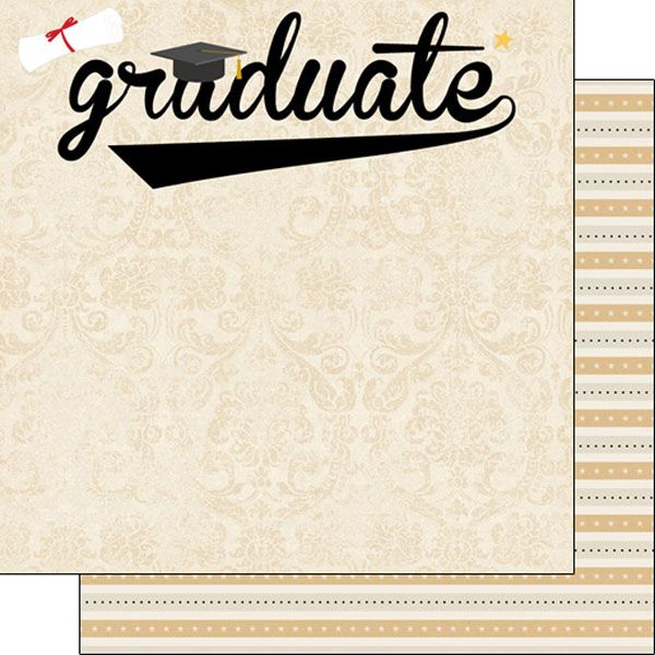 SC Graduation Swish Double Sided Paper