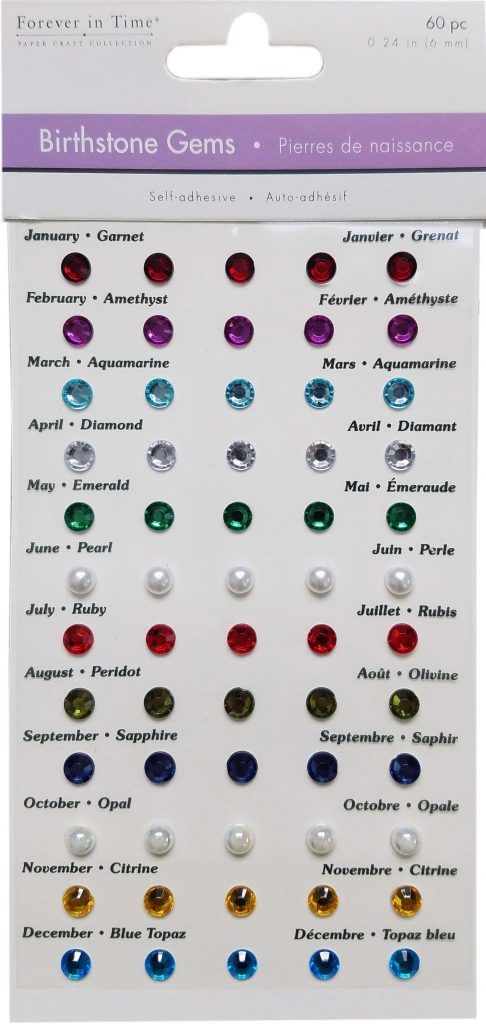 GB Multicraft Forever In Time Birthstone Gems
