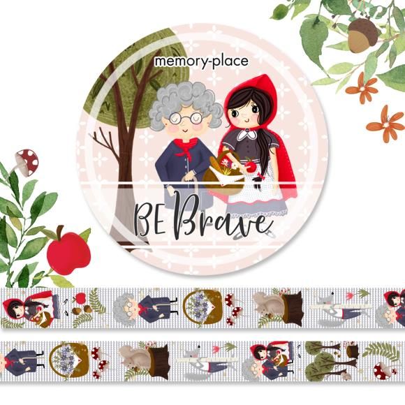 N Memory Place Washi Tape 15mm X 5m Be Brave #1
