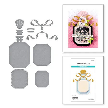 SB Gorgeous You Perfume Bottle Etched Dies From The Gorgeous You Collection