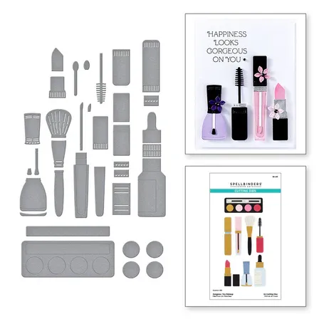 Gorgeous You Makeup Etched Dies From The Gorgeous You Collection