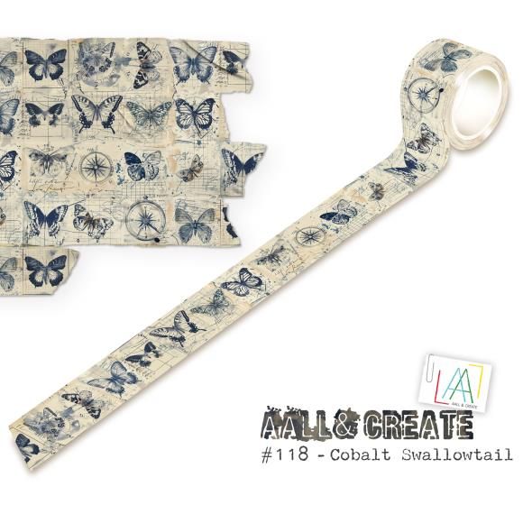 N AALL And Create Washi Tape Cobalt Swallowtail