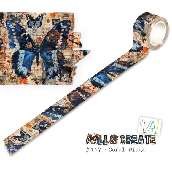 N AALL And Create Washi Tape Coral Wings