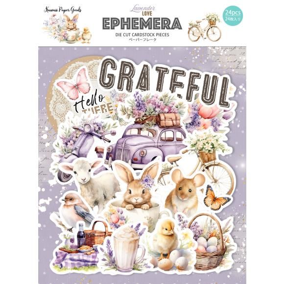 N Memory Place Ephemera Cardstock Die-Cuts Lavender Love