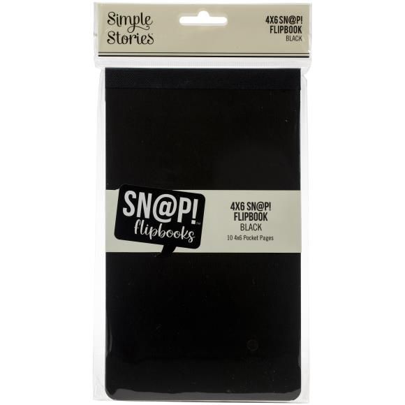 N Simple Stories Sn@p! Flipbook 4&quot; X6&quot; Black