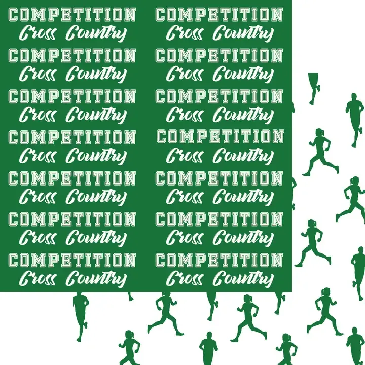 F SSC Cross Country Stars 12&quot; X12&quot; Paper