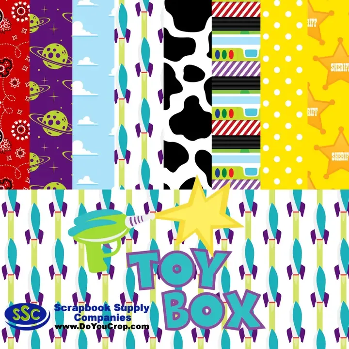 F SSC Toy Box 12x12 Scrapbook Kit