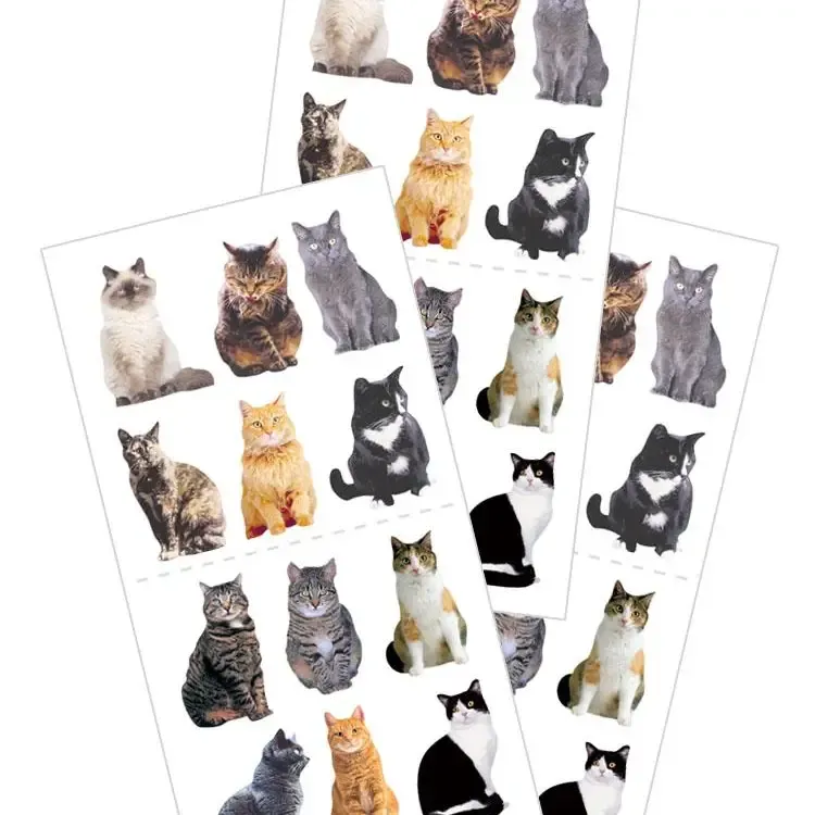 F Paper House Mini Mixed Cats Sticker