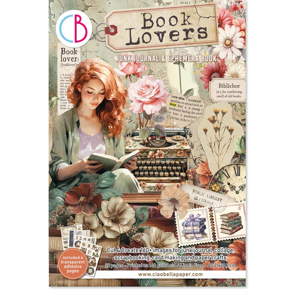 EC Book Lovers Junk Journal &amp; Ephemera Book