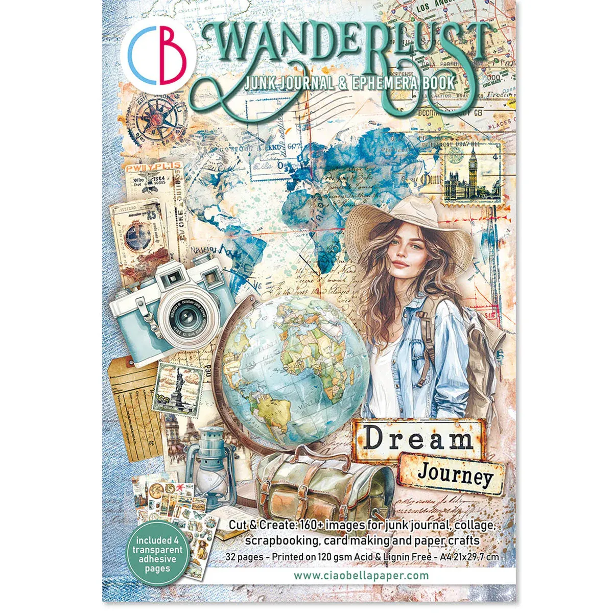 EC Wanderlust Junk Journal &amp; Ephemera Book