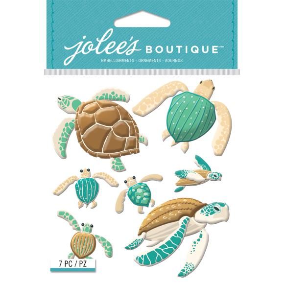 N Jolee&#39;s Boutique Dimensional Stickers Sea Turtles
