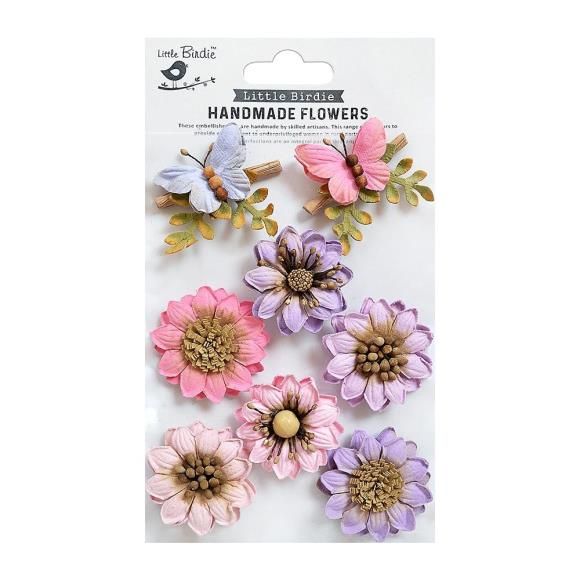 N Little Birdie Arcadia Paper Flowers Fairy Sparkle