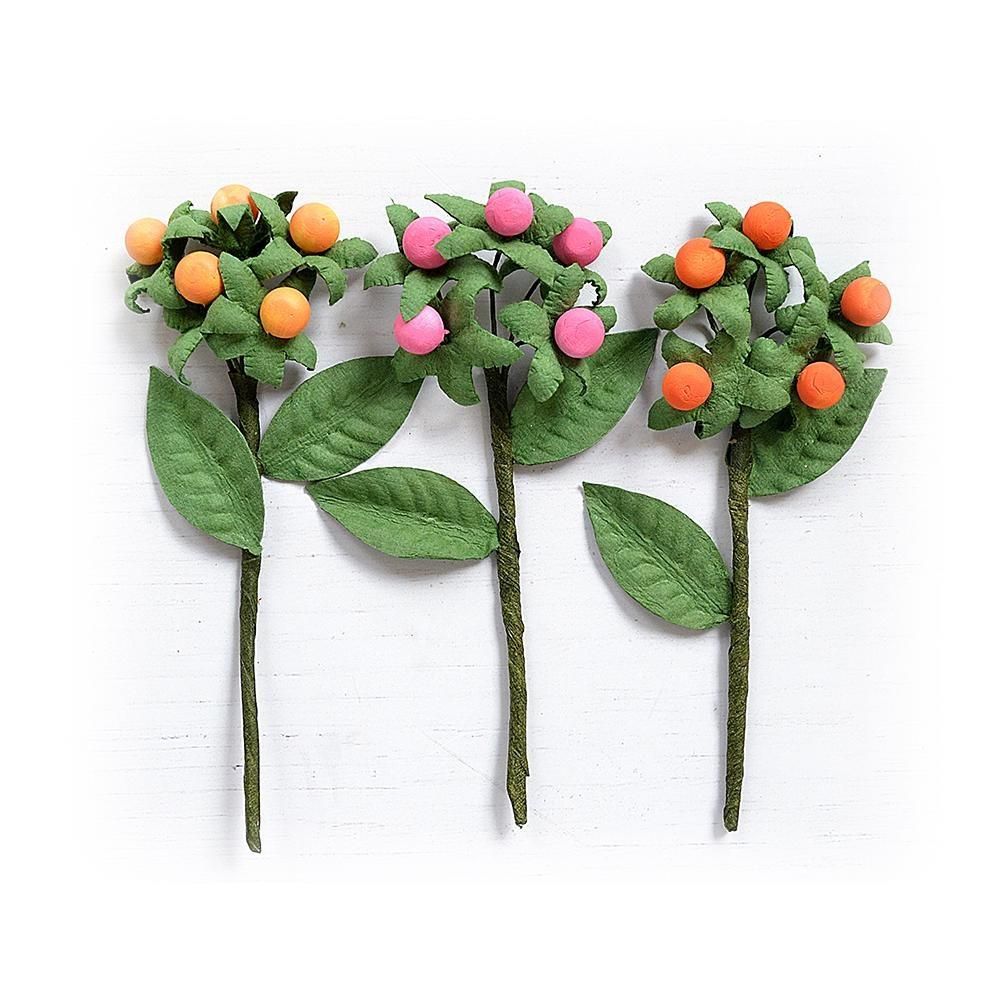 N Little Birdie Berry Branch 3/Pkg Boho Vibes