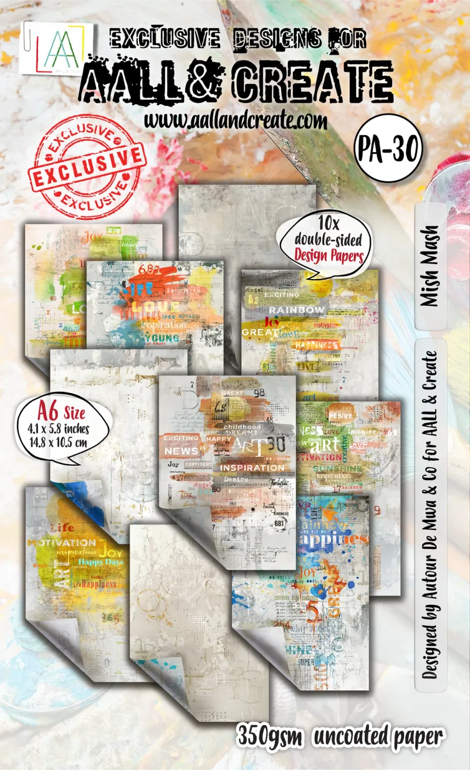 EC AALL And Create A6 Design Paper Mish Mash