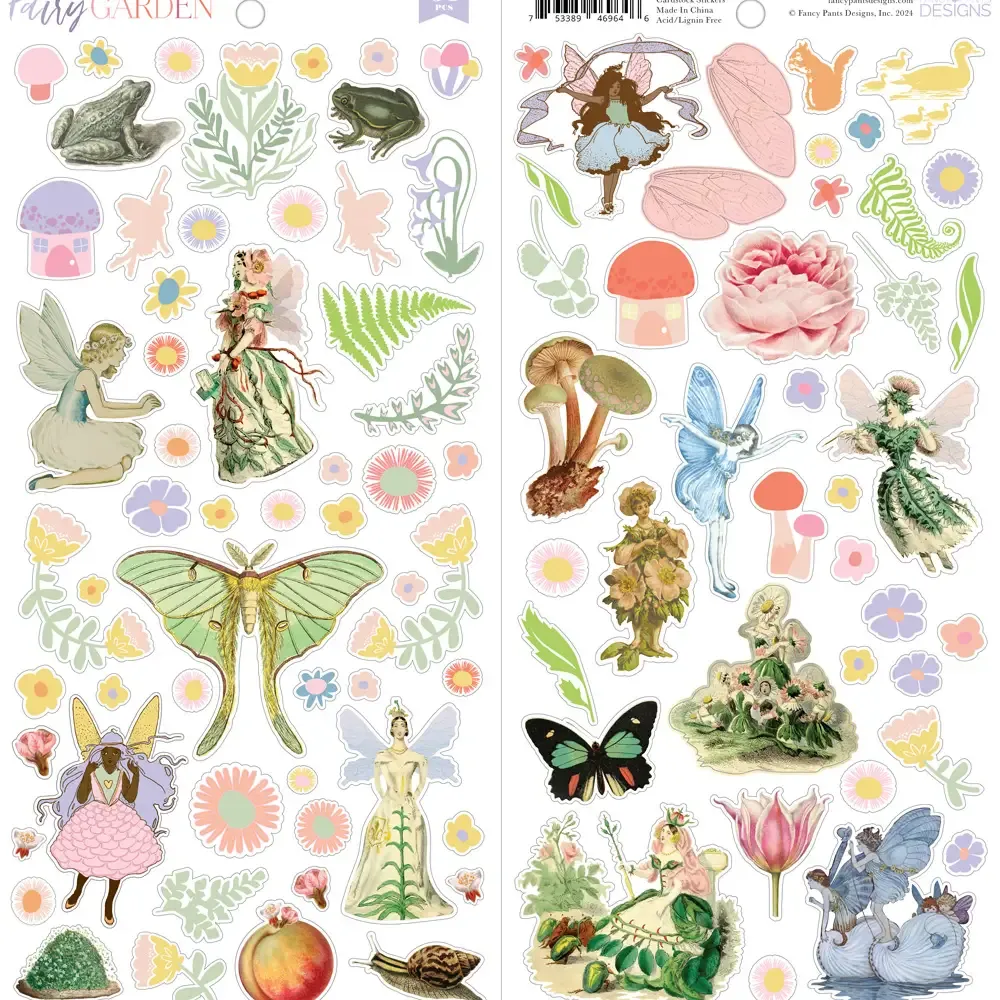F Fancy Pants Designs Fairy Garden - Cardstock Stickers