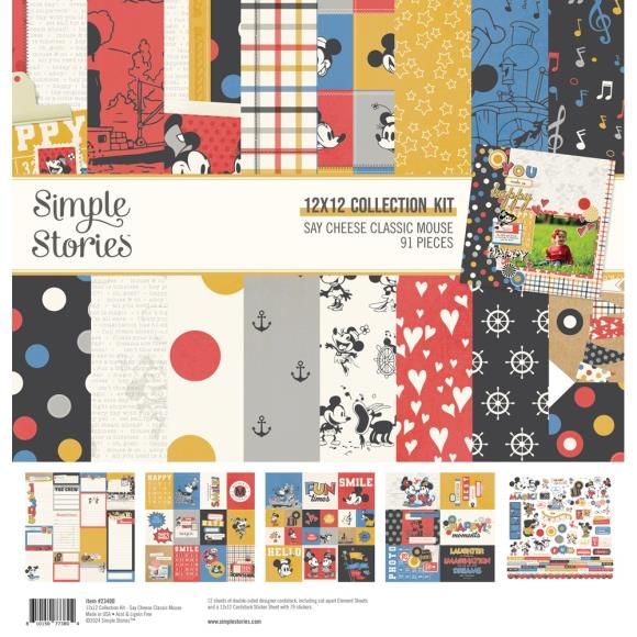 N Simple Stories Collection Kit 12&quot; X12&quot; Say Cheese Classic Mouse
