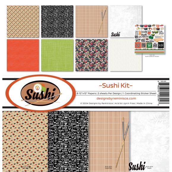 N Reminisce Collection Kit 12&quot; X12&quot; Sushi