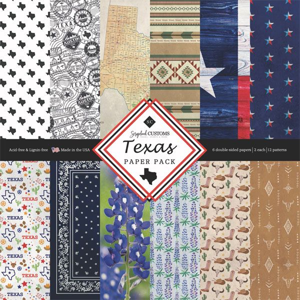 SC Texas Paper Pack DS - 12x12 double-sided pack