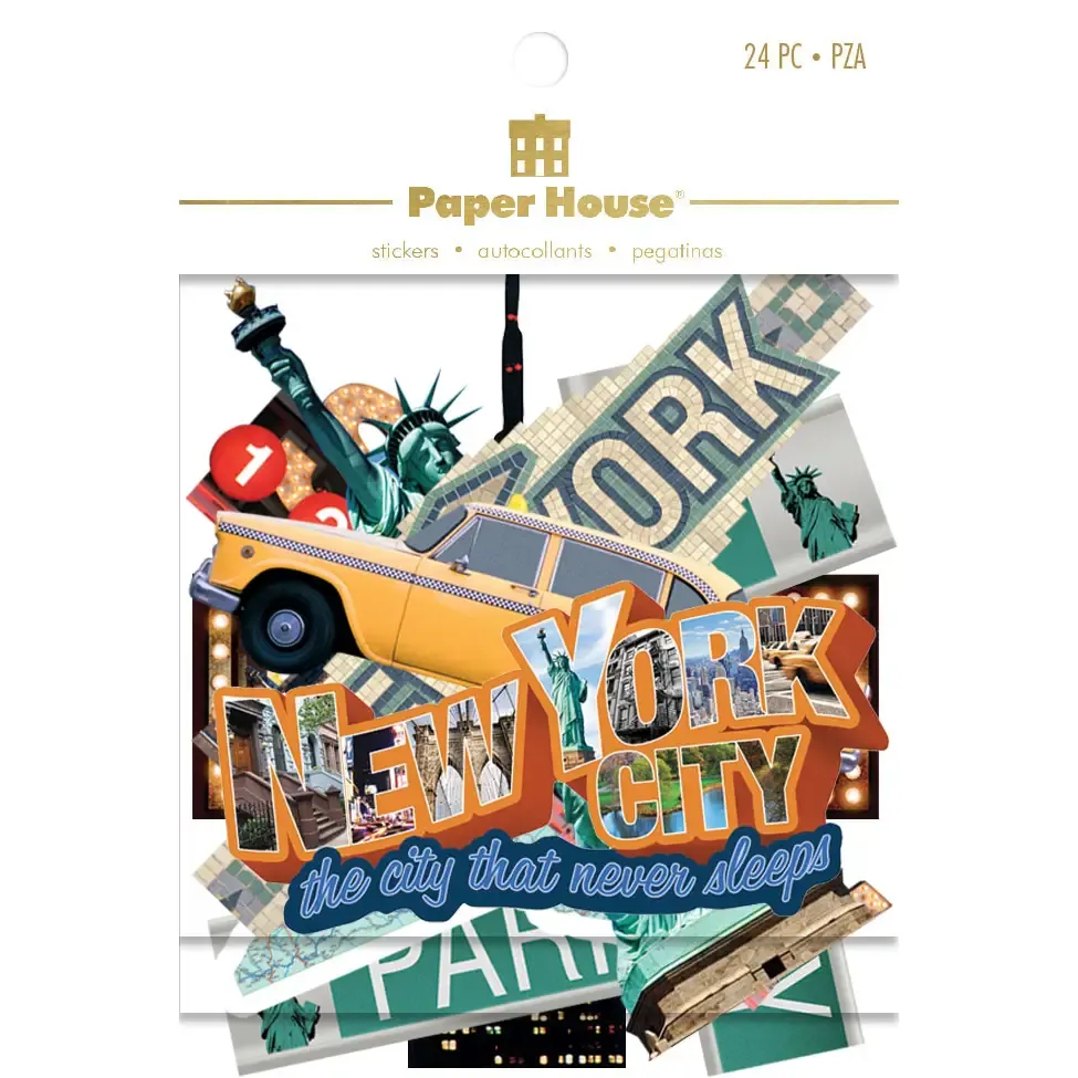 F Paper House Productions Die Cut Sticker Pack - New York City
