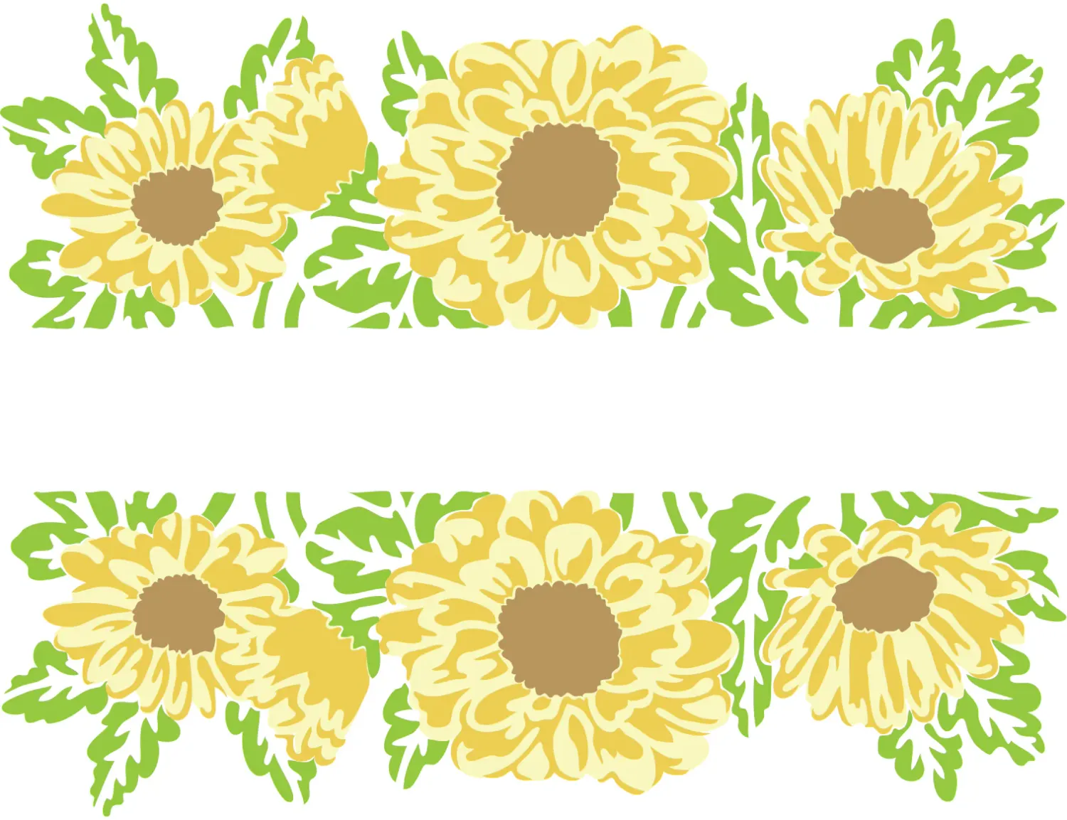 TCW Layered A2 Daisy Banner Stencil