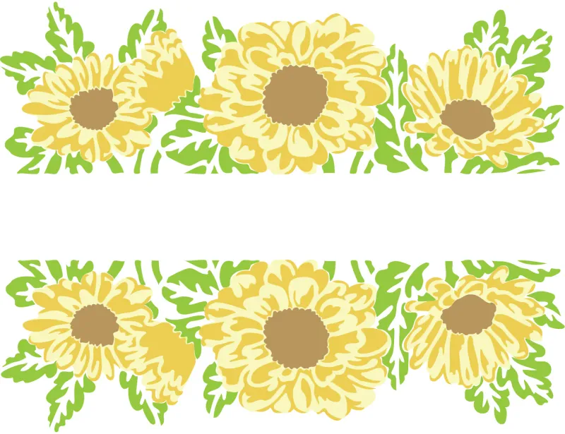 TCW Layered A2 Daisy Banner Stencil