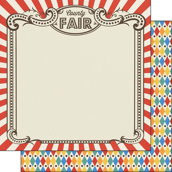 SC County Fair Double Sided Paper 12&quot; X12&quot;